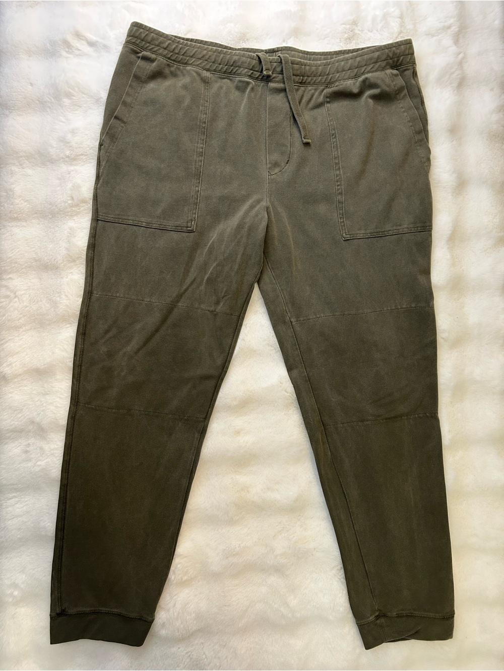 Roots Men's Olive Elevated Sweatpant/Joggers Washed/Distressed
